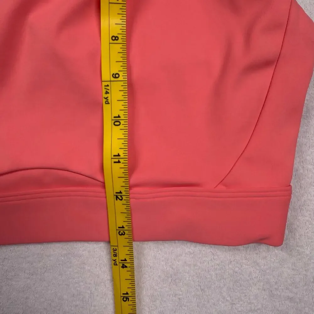 Athleta Sports Bra Lot of 2 Women’s Medium Gray Coral Racerback No Pads